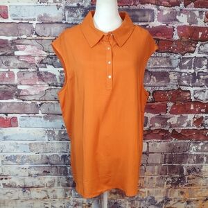 Twiggy London Woven Rayon Polo Shirt
